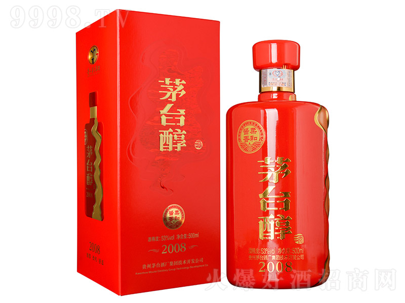 茅臺醇酒2008柔和醬香型白酒【53°500ml】