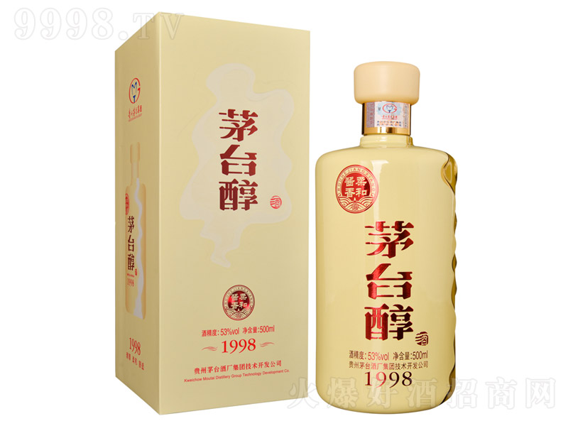 茅臺醇酒1998柔和醬香型白酒【53°500ml】