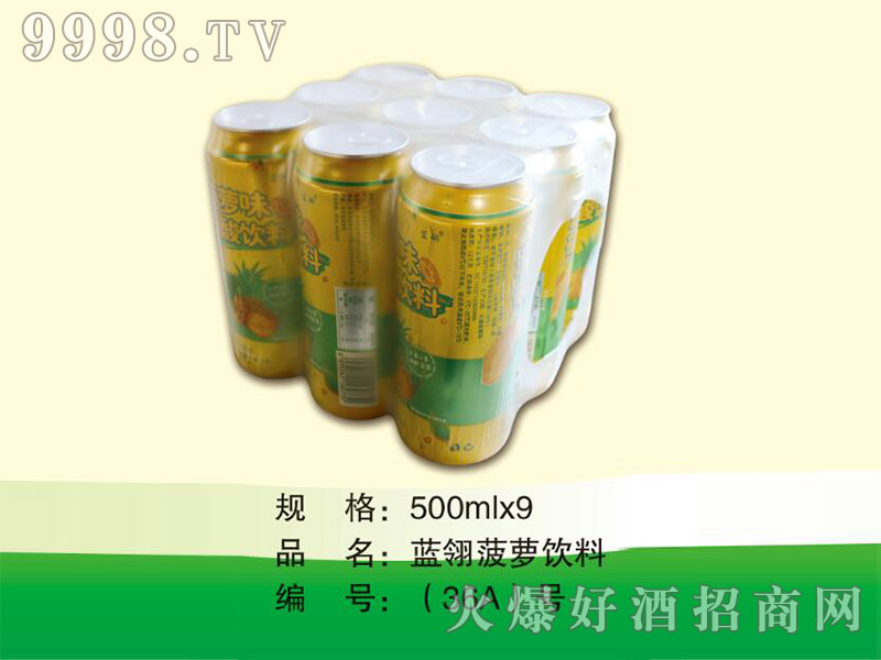 藍(lán)翎菠蘿飲料500mlx9