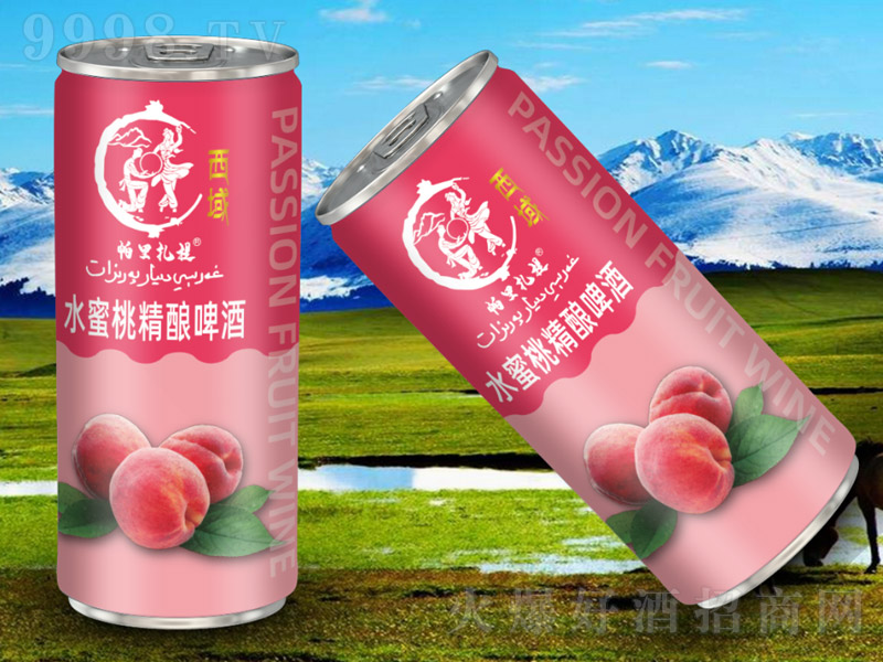 西域帕里扎提精釀小麥白啤水蜜桃味【11°9° 1L】