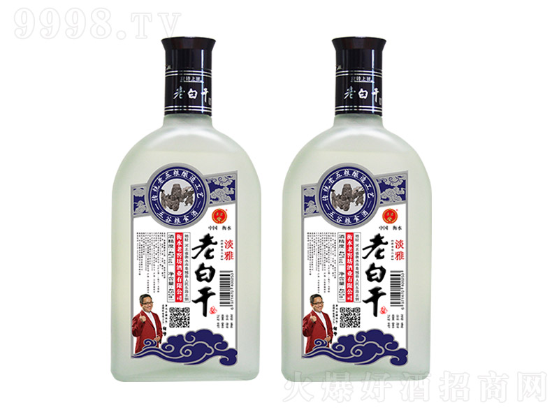 通途老白干酒淡雅（扁磨砂瓶） 濃香型白酒【42° 450ml】