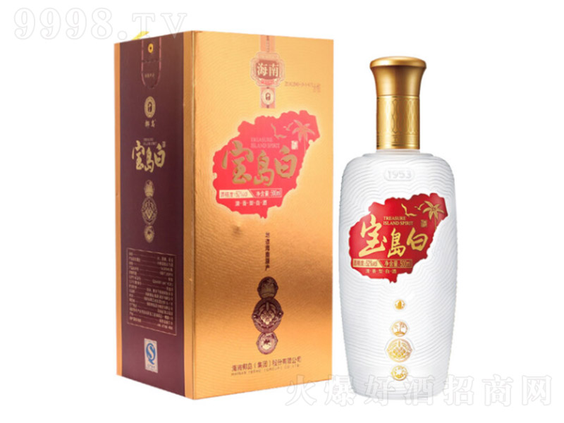椰島寶島白酒 清香型白酒【52° 500ml】