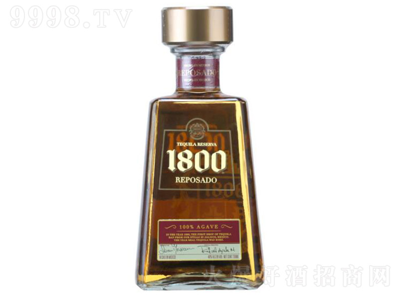 墨西哥豪帥1800典藏金龍舌蘭洋酒【40° 750ml】