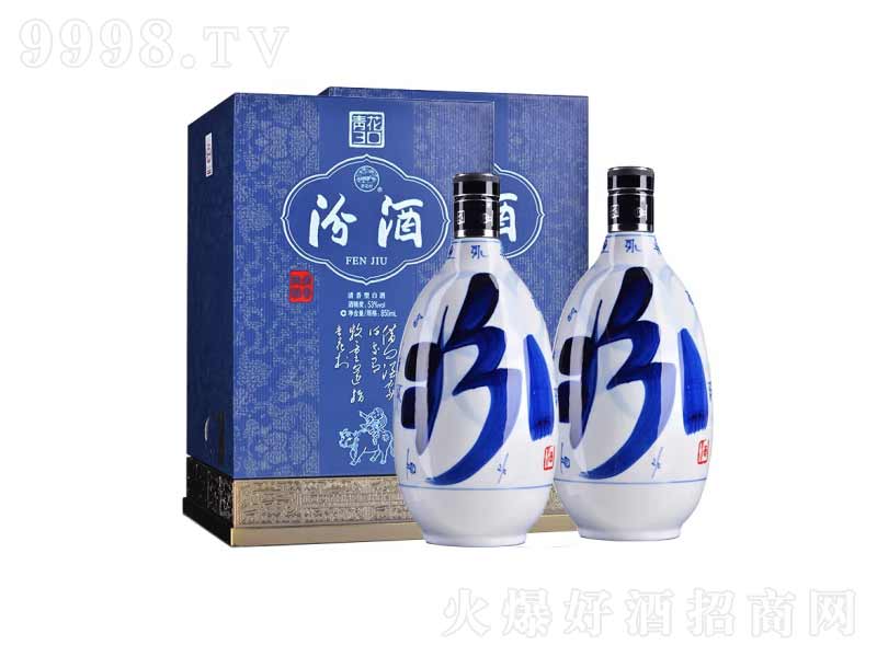 汾酒杏花村酒青花30清香型酒【53度850mL】