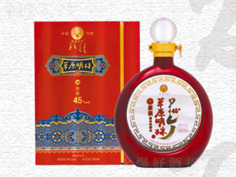 草原明珠原漿酒30 清香型【45°500ml】