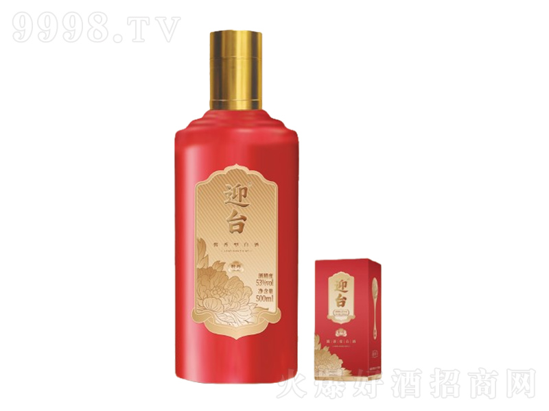 迎臺(tái)酒紅牡丹醬香型酒【53度500ml】