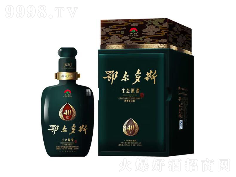 鄂爾多斯生態(tài)原漿綠清香內(nèi)蒙古【40度500mL】