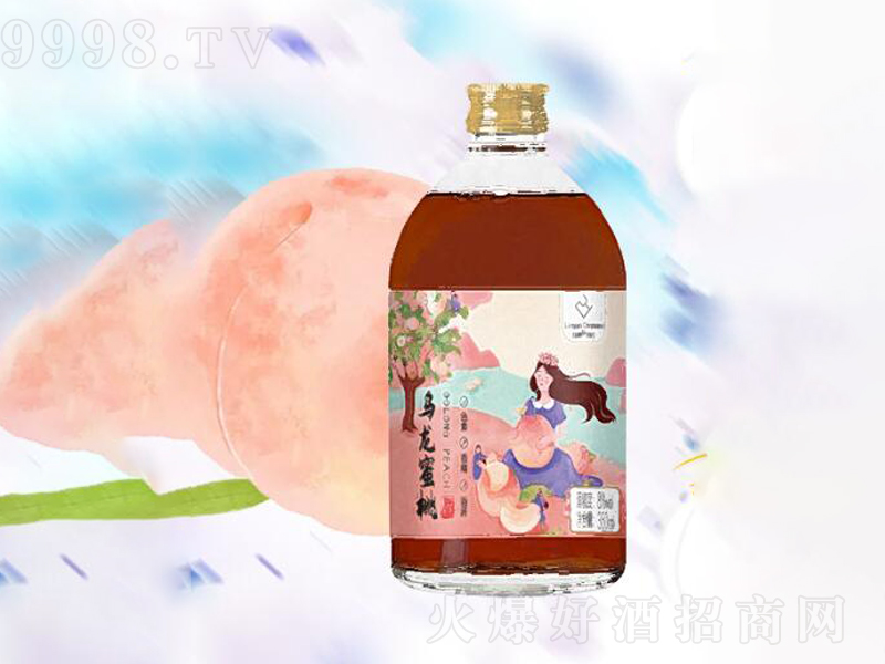 烏龍蜜桃酒果酒【8度350ml】