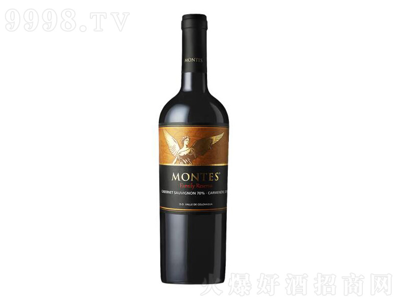 智利原瓶進(jìn)口紅酒蒙特斯家族珍藏紅葡萄酒750ml
